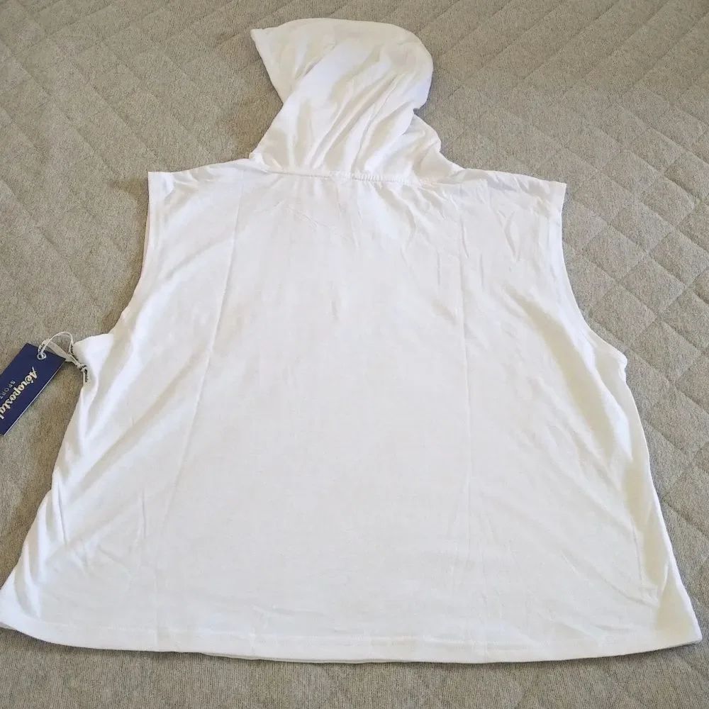 Aeropostale Sleeveless White Hoodie - NWT - Picture 10 of 11